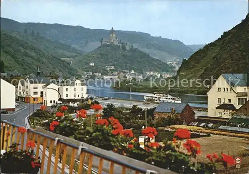AK / Ansichtskarte Cochem Mosel mit Burg Hotel Cafe Panorama Kat. Cochem