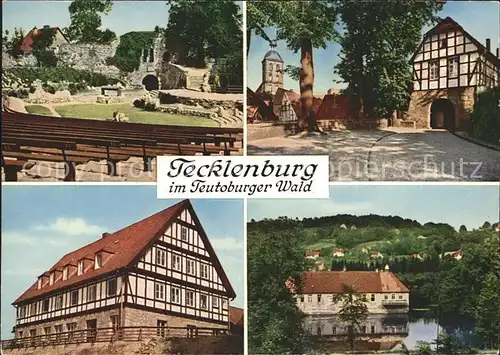 AK / Ansichtskarte Tecklenburg Freilichtbuehne Leggetor Jugendherberge Wasserburg Haus Marck Kat. Tecklenburg