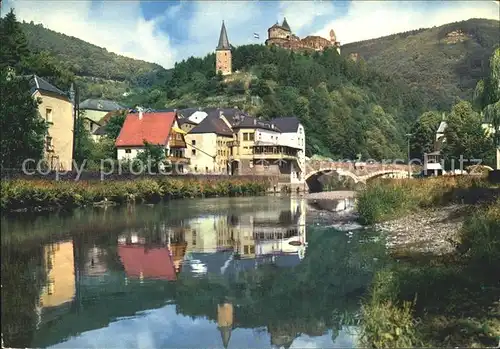 AK / Ansichtskarte Vianden Le Chateau Hockelstour et Pont de l Our