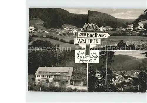 AK / Ansichtskarte Enzkloesterle Restaurant Gasthaus Waldeck Kat. Enzkloesterle