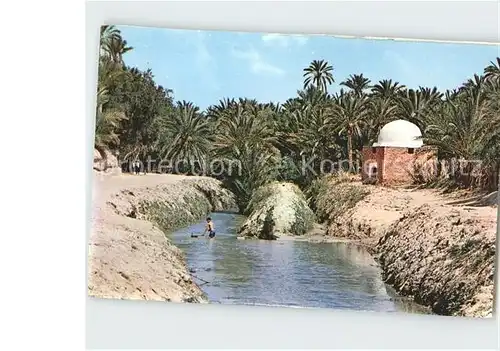 AK / Ansichtskarte Tozeur Fluss Marabutsgrab Oase Kat. Tunesien