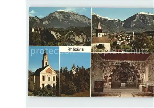 AK / Ansichtskarte Rhaezuens Schloss Calanda Dorfkirche St. Georg  Kat. Rhaezuens