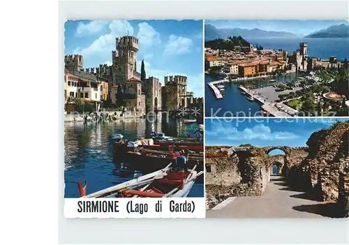 AK / Ansichtskarte Sirmione Lago di Garda Hafen Burg  Kat. Italien