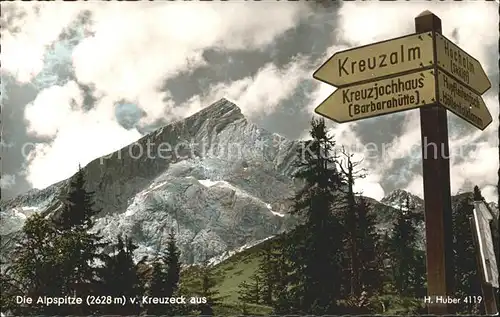 AK / Ansichtskarte Kreuzeck Alpspitze  Kat. Garmisch Partenkirchen