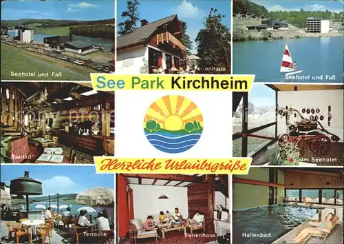 AK / Ansichtskarte Kirchheim Hessen See Park Ferienhaus Hallenbad  Kat. Kirchheim