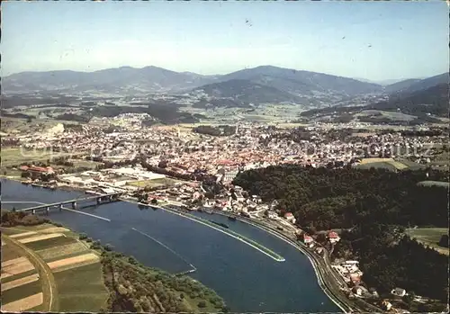 AK / Ansichtskarte Deggendorf Donau Fliegeraufnahme Kat. Deggendorf