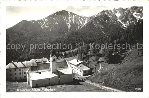 AK / Ansichtskarte Muehlbach Suedtirol Wallfahrtskirche Maria Waldrast Blaser Peilspitze Kat. Muehlbach