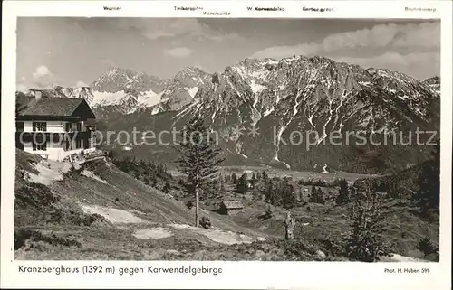 AK / Ansichtskarte Kranzberghaus mit Karwendelgebirge Kat. Schwaz