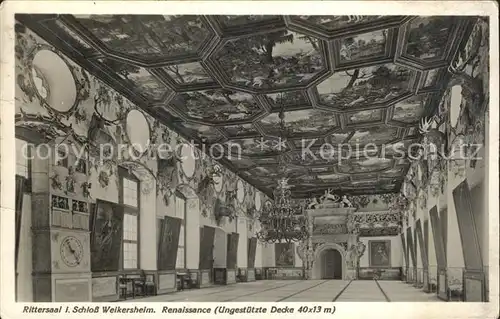 AK / Ansichtskarte Weikersheim Rittersaal im Schloss Weikersheim Kat. Weikersheim