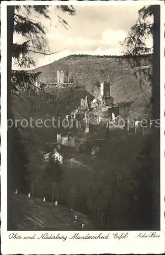 AK / Ansichtskarte Manderscheid Eifel Oberburg Niederburg Kat. Manderscheid