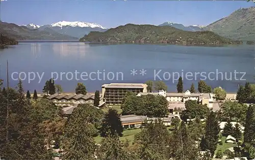 AK / Ansichtskarte Hot Springs British Columbia Harrison Hotel Lake Mountains