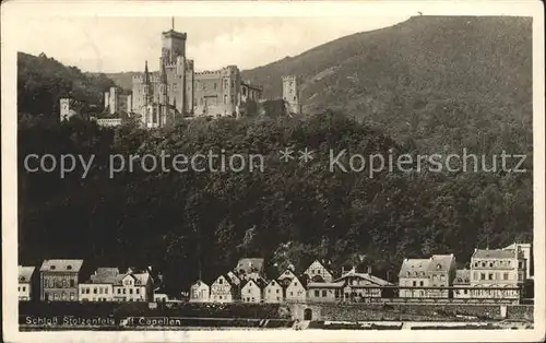 AK / Ansichtskarte Stolzenfels Schloss mit Capellen Kat. Koblenz Rhein