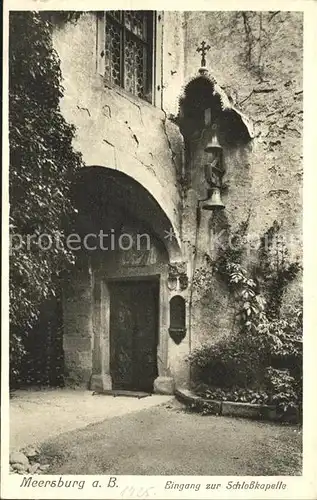 AK / Ansichtskarte Meersburg Bodensee Eingang zur Schlosskapelle Kat. Meersburg