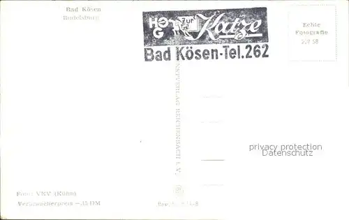 AK / Ansichtskarte Bad Koesen Rudelsburg Kat. Bad Koesen