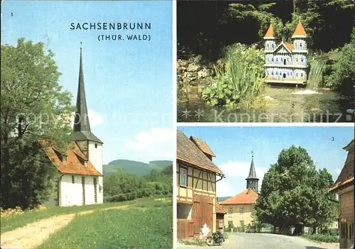 AK / Ansichtskarte Sachsenbrunn Kirche Zur Waltersruh Alte Linde  Kat. Sachsenbrunn