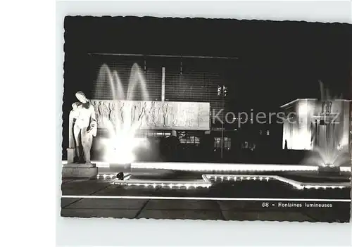 AK / Ansichtskarte Exposition Internationale Liege 1939 Fontaines lumineuses