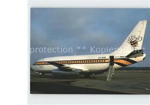 AK / Ansichtskarte Flugzeuge Zivil Air Executive Norway Busy Bee AS Boeing 737 2R4C LN NPB  Kat. Airplanes Avions