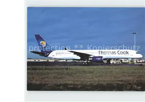 AK / Ansichtskarte Flugzeuge Zivil Thomas Cook B757 200 G FCLK  Kat. Airplanes Avions