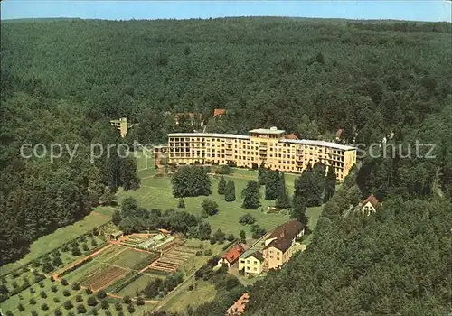 AK / Ansichtskarte Sandbach Hessen Fliegeraufnahme Ernst Ludwig Sanatorium Kat. Breuberg