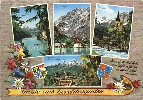 AK / Ansichtskarte Berchtesgaden St. Bartholomae Ramsau Malerwinkel  Kat. Berchtesgaden