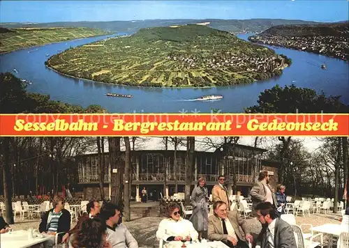 AK / Ansichtskarte Boppard Rhein Sesselbahn Bergrestaurant Gedeonseck  Kat. Boppard