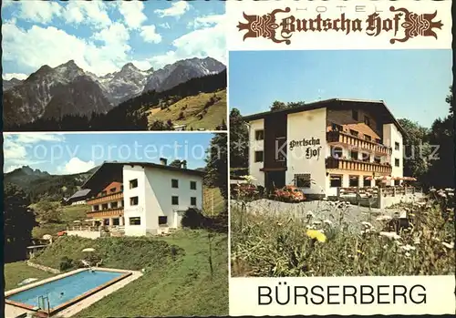 AK / Ansichtskarte Buerserberg Vorarlberg Hotel Burtscha Hof  Kat. Buerserberg