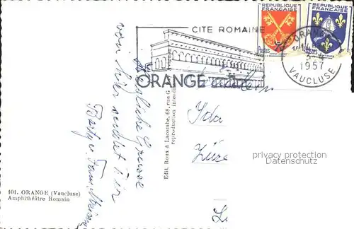 AK / Ansichtskarte Orange Amphitheatre Romain Kat. Orange