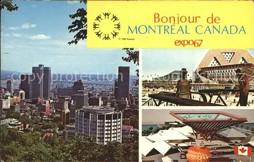 AK / Ansichtskarte Montreal Quebec Expo 1967 Pavillon du Canada Pavillons Thematiques Kat. Montreal