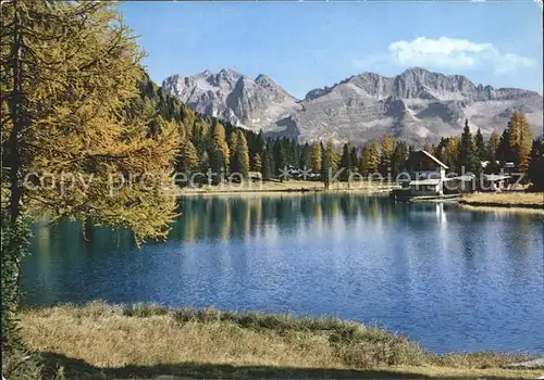 AK / Ansichtskarte Madonna di Campiglio Dolomiti di Brenta Lago Nambino veduta d autunno Herbststimmung Dolomiten Kat. 