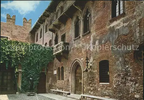 AK / Ansichtskarte Verona Veneto Casa di Giulietta Haus der Julia Romeo und Julia Kat. Verona