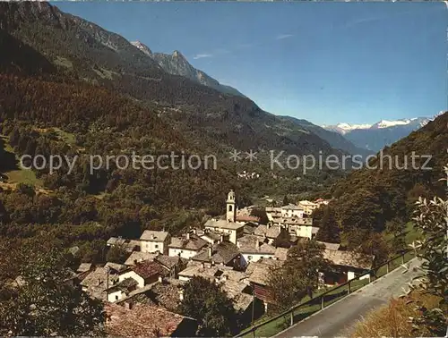 AK / Ansichtskarte Castasegna Gesamtansicht mit Alpenpanorama Kat. Castasegna