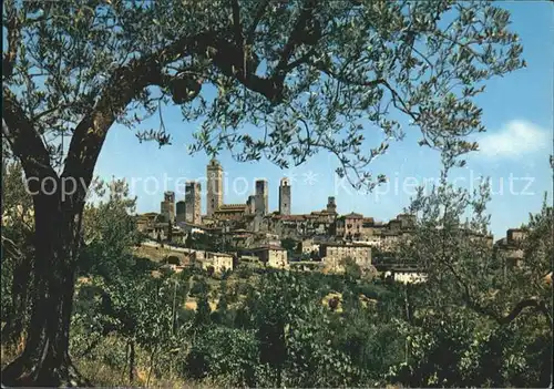 AK / Ansichtskarte San Gimignano Panorama Citta