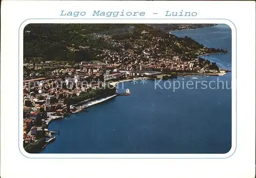 AK / Ansichtskarte Luino Fliegeraufnahme Kat. Lago Maggiore