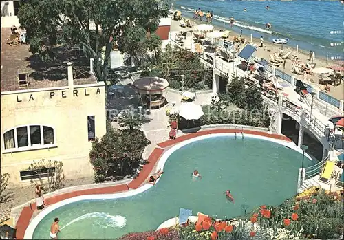 AK / Ansichtskarte Porto d Ischia Hotel La Perla Piscina Termale Spiaggia Thermalschwimmbad Strand