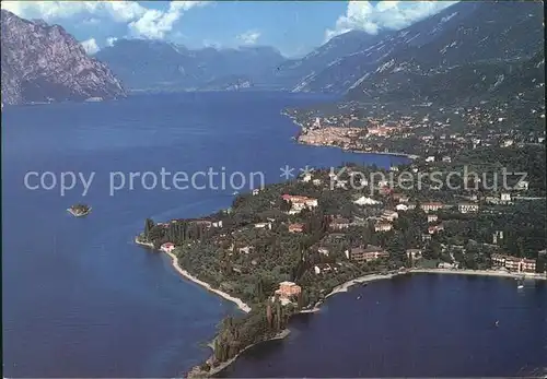 AK / Ansichtskarte Val di Sogno Lago di Garda e Malcesine Gardasee Fliegeraufnahme