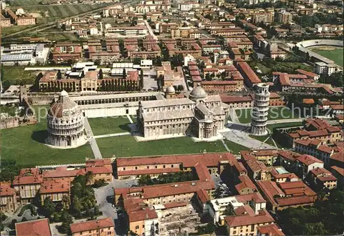 AK / Ansichtskarte Pisa Taufkirche Dom Schiefer Turm von Pisa Fliegeraufnahme Kat. Pisa