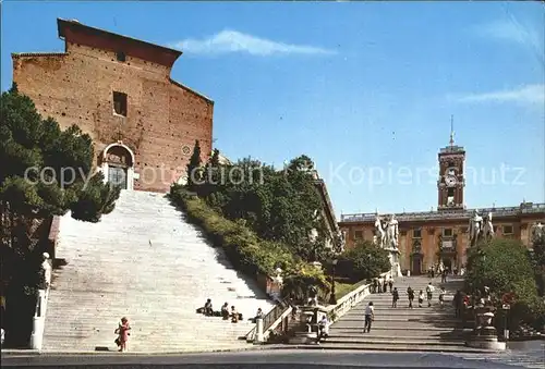 AK / Ansichtskarte Roma Rom Scalinata dell Ara Coeli e Campidoglio Esterno Treppe Kapitol Kat. 