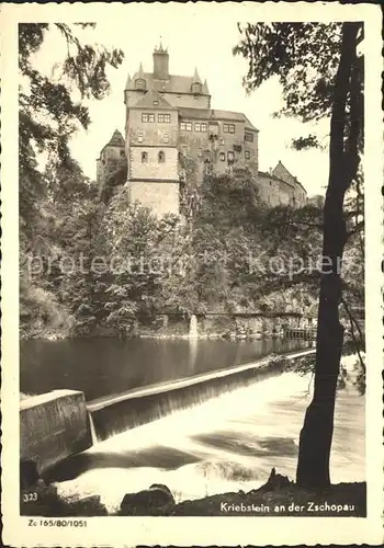 AK / Ansichtskarte Kriebstein Schloss an der Zschopau Kat. Kriebstein