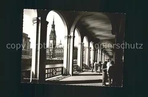 AK / Ansichtskarte Hamburg Rathaus Arkaden Kat. Hamburg