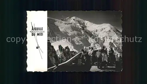 AK / Ansichtskarte Chamonix Teleferique Aiguille du Midi Aussichtsplattform Kat. Chamonix Mont Blanc