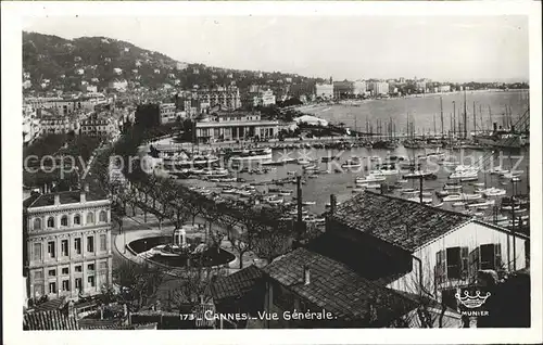 AK / Ansichtskarte Cannes Alpes Maritimes Vue generale Port Cote d Azur Kat. Cannes