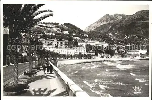 AK / Ansichtskarte Menton Alpes Maritimes Quai Bonaparte Kat. Menton