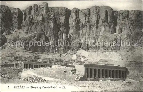 AK / Ansichtskarte Thebes Aegypten Temple of Der el Barhi Kat. Aegypten