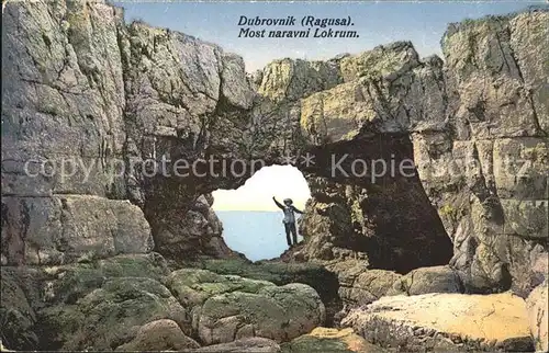 AK / Ansichtskarte Dubrovnik Ragusa most naravni Lokrum Kat. Dubrovnik