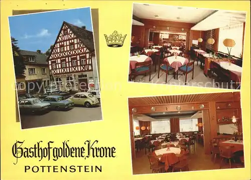AK / Ansichtskarte Pottenstein Oberfranken Gasthaus goldene Krone Kat. Pottenstein