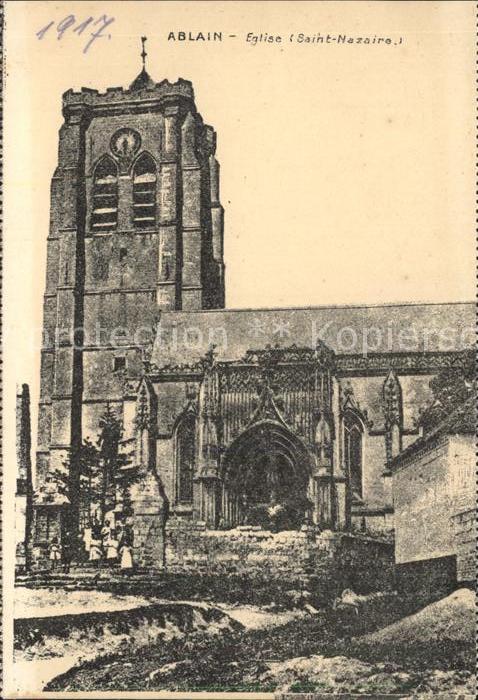 AK / Ansichtskarte Ablain Saint Nazaire Eglise Kat. Ablain Saint