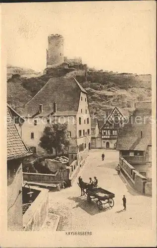 AK / Ansichtskarte Kaysersberg Haut Rhin Stadtpartie mit Burg Kat. Kaysersberg