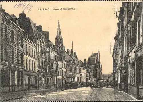 AK / Ansichtskarte Arras Pas de Calais Rue d`Amiens Kat. Arras