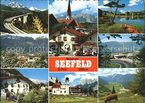 AK / Ansichtskarte Seefeld Tirol Autobahn Kirche See Panorama Schmuckkaestchen Seekirche  Kat. Seefeld in Tirol