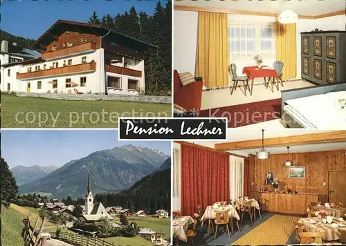 AK / Ansichtskarte Wald Pinzgau Pension Lechner Zimmer Gaststube Ortsblick Kat. Wald im Pinzgau